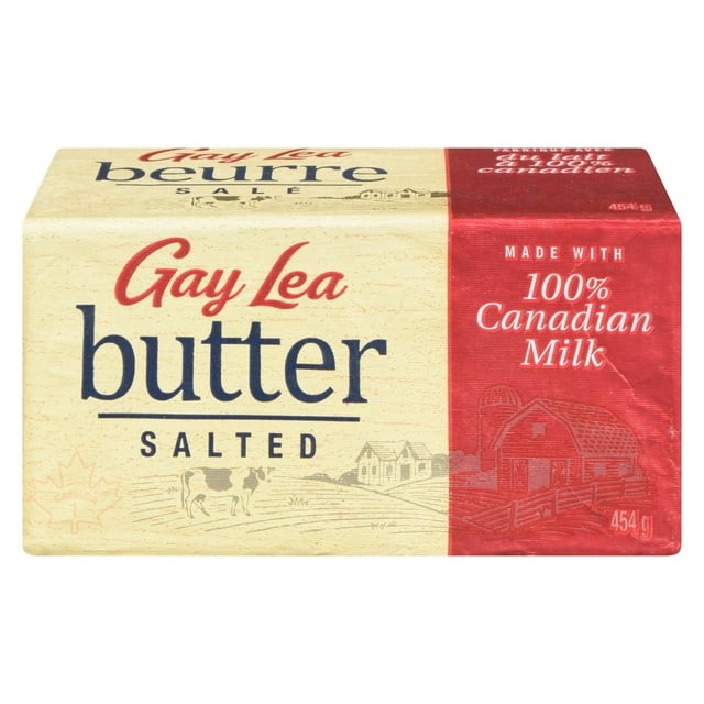 Block of salted butter
