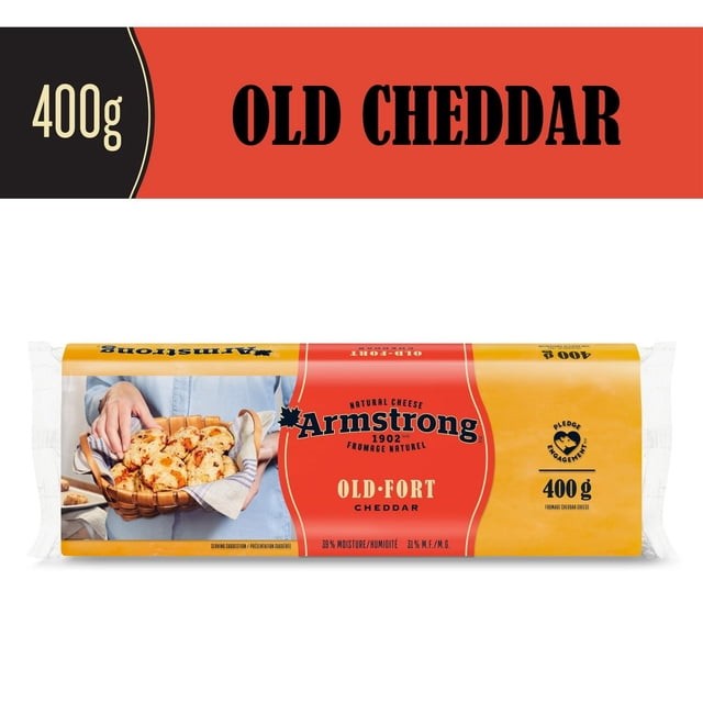 Block of medium cheddar cheese