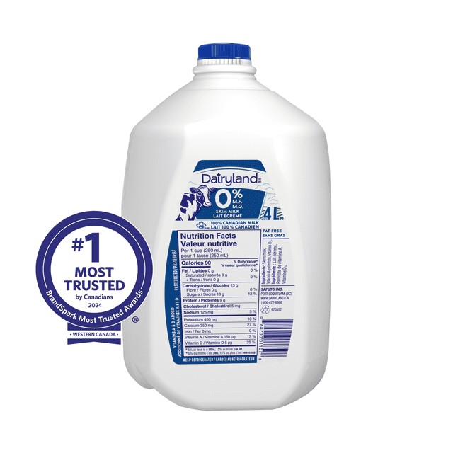 2 litre jug of skim milk